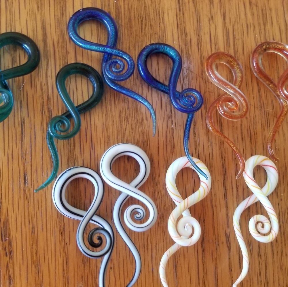 2g spiral earrings